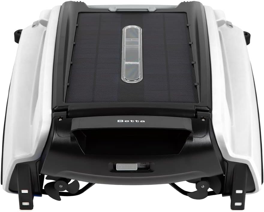 Betta Se Solar Powered Automatic Robotic Pool Surface Skimmer Cleaner with 30 Hour Continuous Cleaning Battery Power and Re Engineered Twin