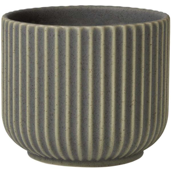 Blomsterpotte medium Ø14,5xH13 cm olivengrønn