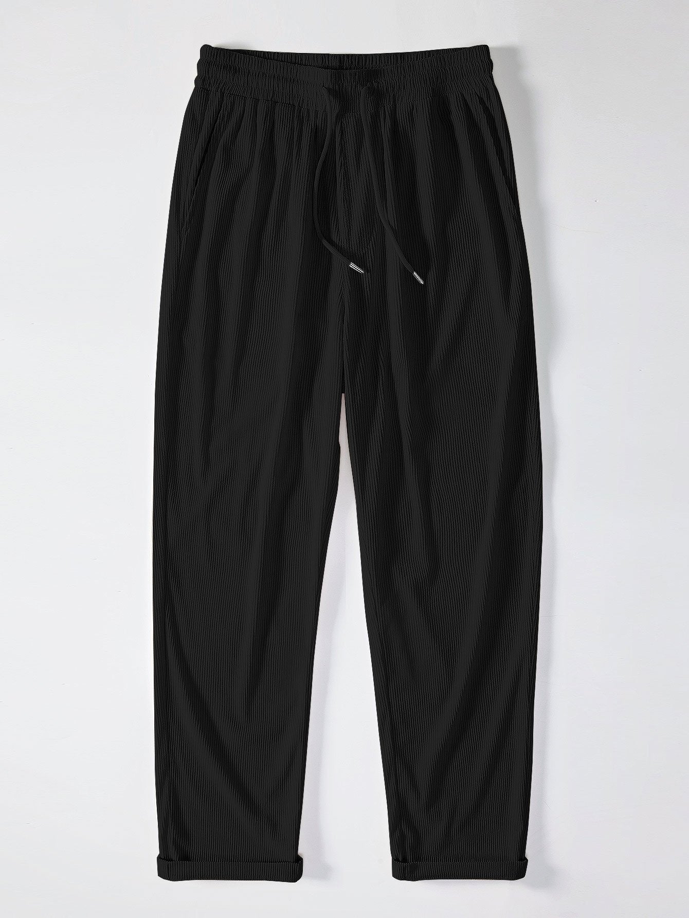 Pantalon en velours côtelé à jambes droites