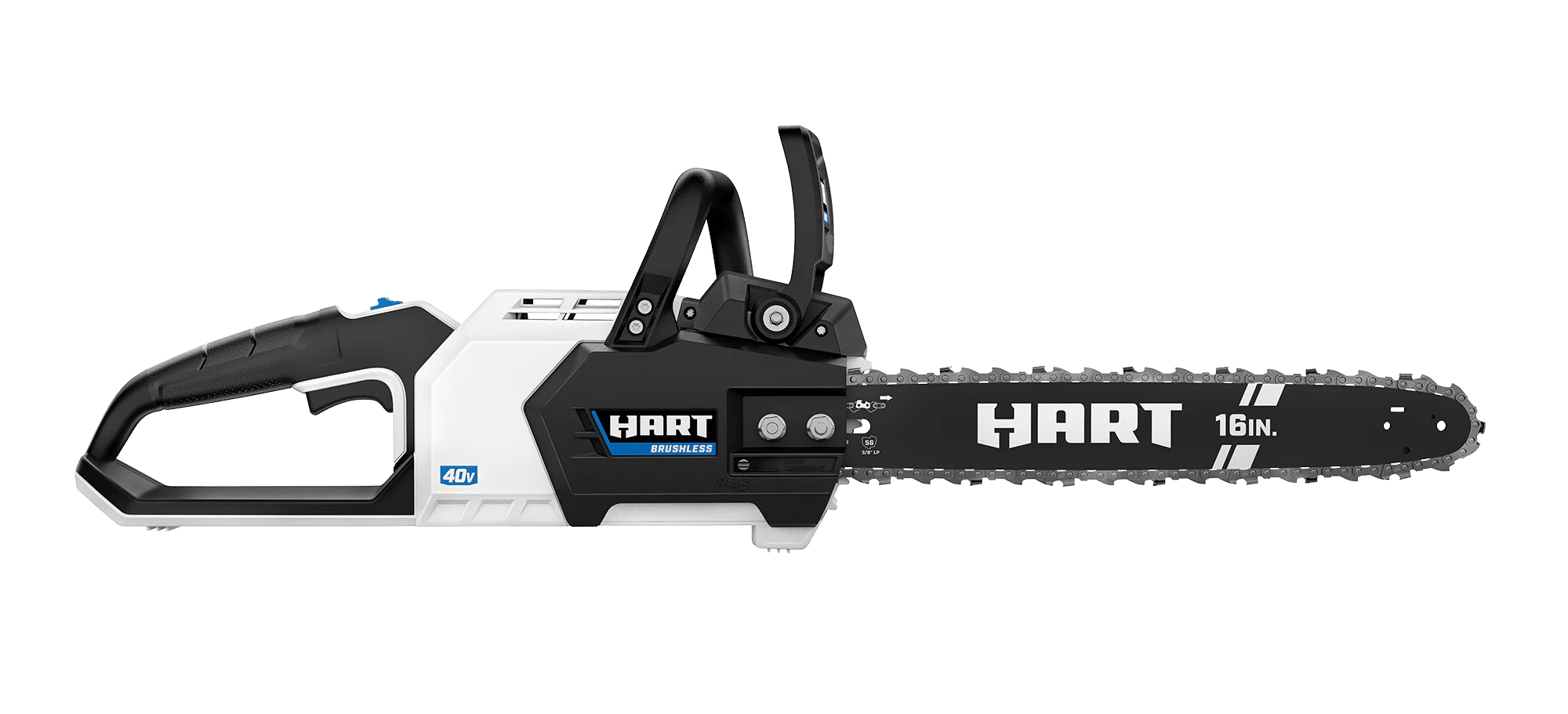 HART 40 Volt 16 inch SUPERCHARGE Battery Powered Brushless Chainsaw Kit, (1) 4 0 Ah Lithium Ion Battery Image 10