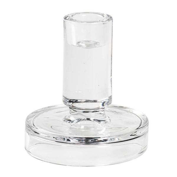 Petra lysestake 11 cm klart glass
