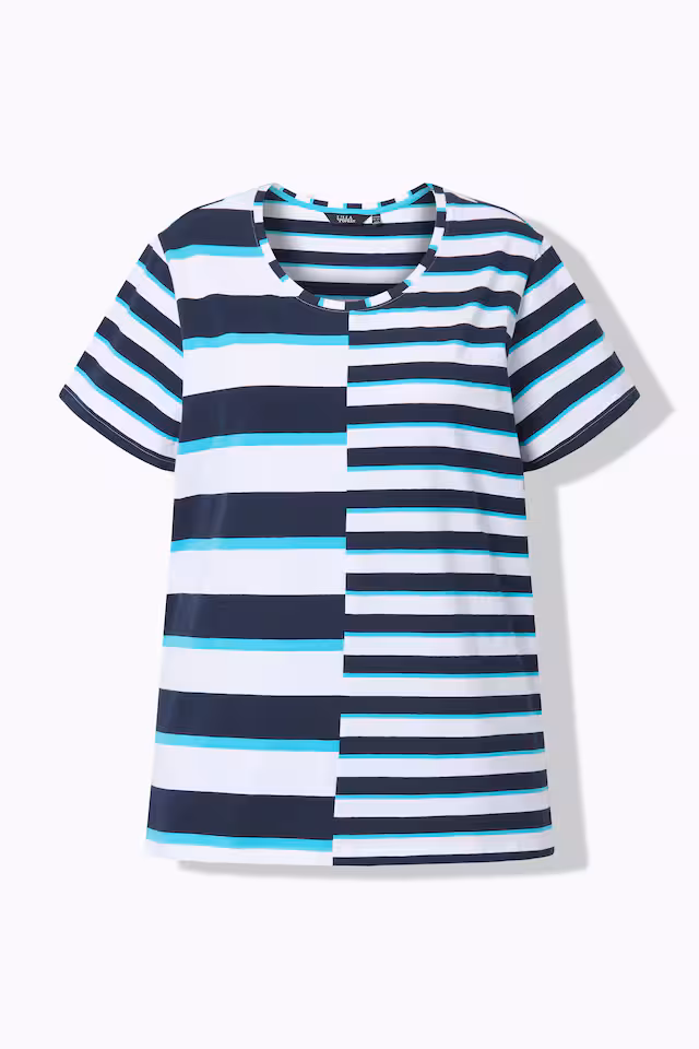 Mix Stripe Short Sleeve Tee