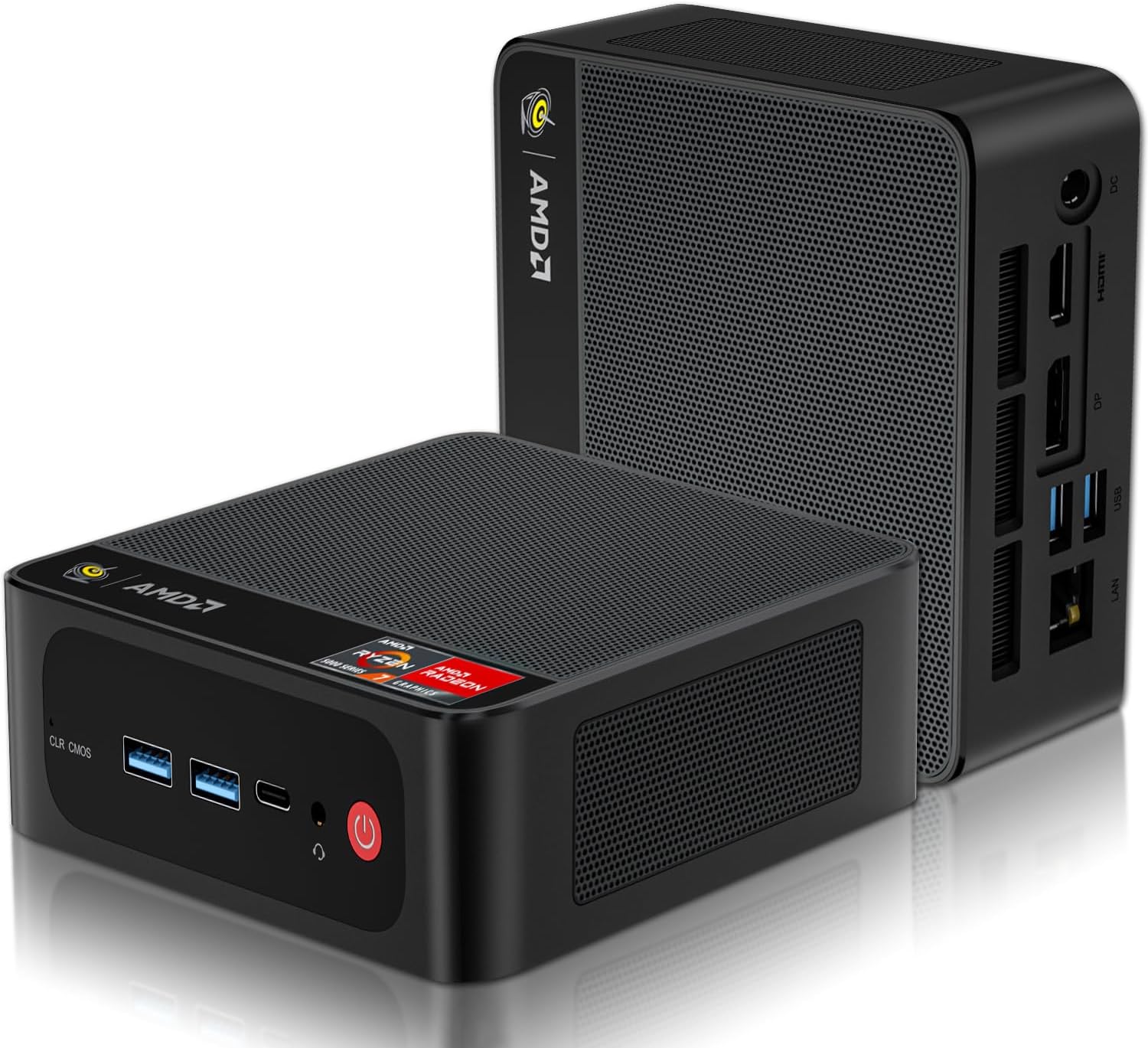 Beelink SER5 Mini Pc AMD Ryzen 5 5500U (6C/12T up to 4.0 GHz) Mini Computer with 16GB DDR4/500GB NVMe SSD Support Triple Screen Display  WiFi 6  BT 5.4 Type-C  2.5G LAN