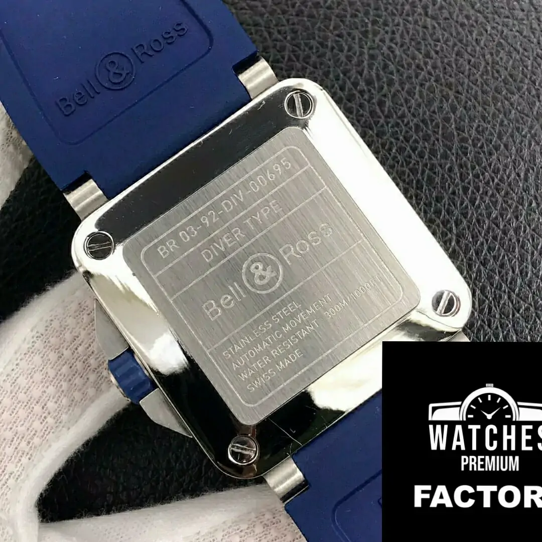 Bell & Ross BR0392-D-BU-ST / SRB Blue Strap