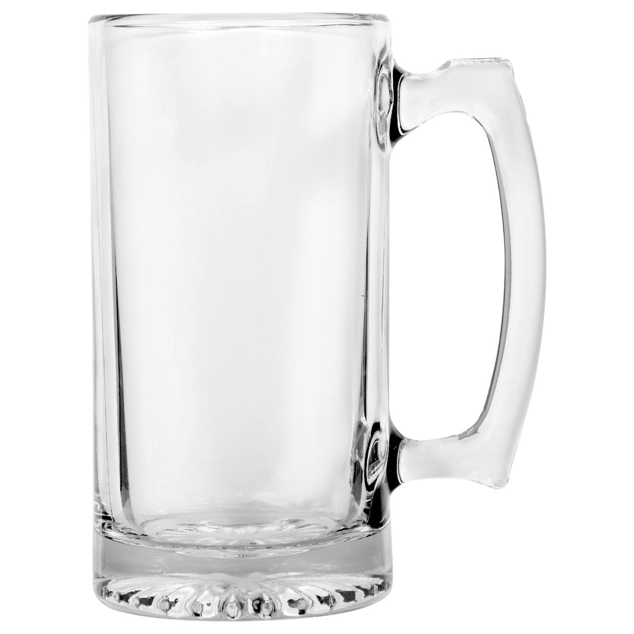 Glass Sports Mugs with Handles, 26.5 oz.