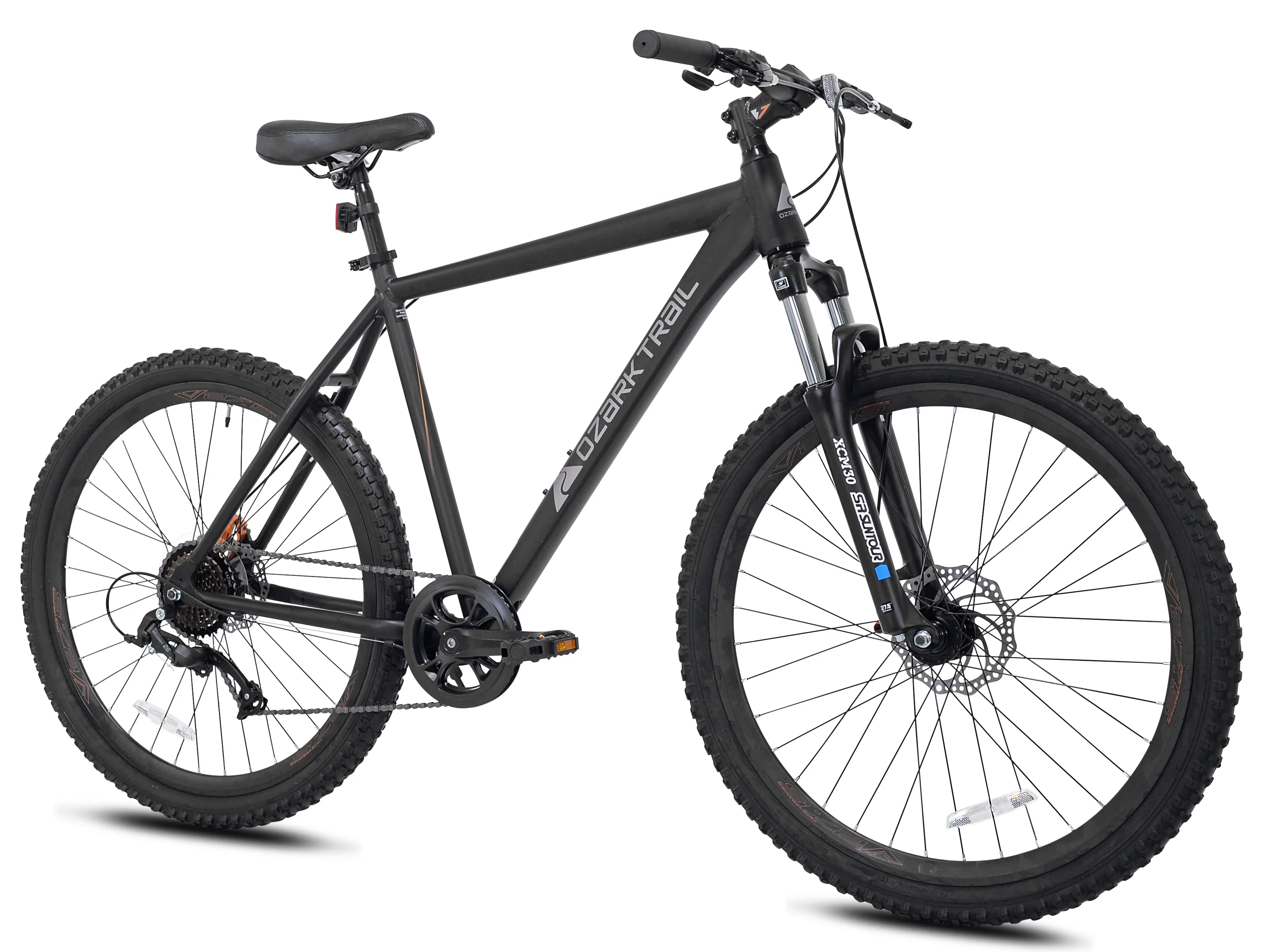 Ozark Trail 27.5 Vibe Mountain Bicycle, Small Frame, Fits Riders 5'0 - 5'6, Black, Adult, Unisex