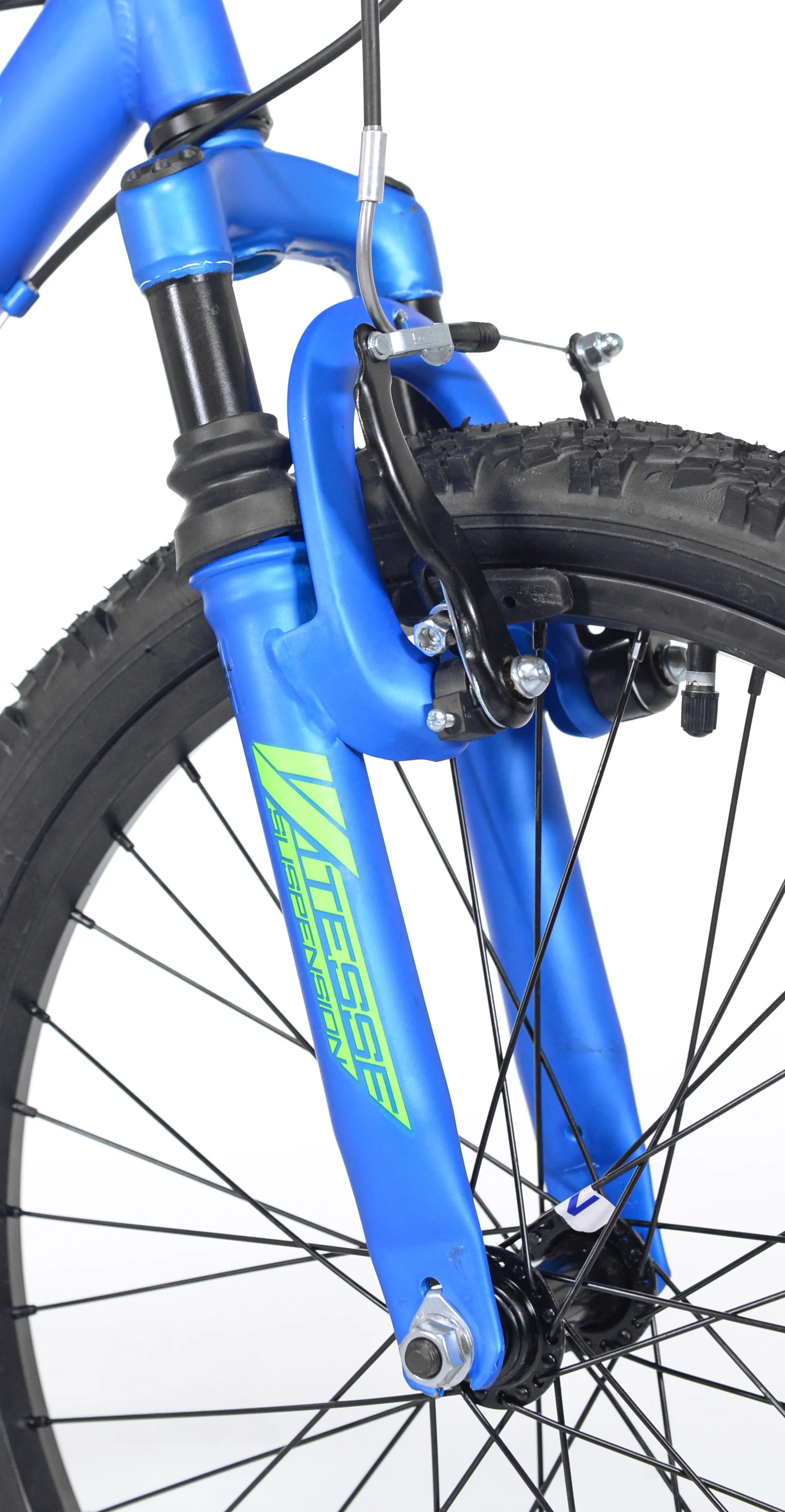 20" Crossfire 6 Speed Boy's Mountain Bike, Blue/Green Image 9