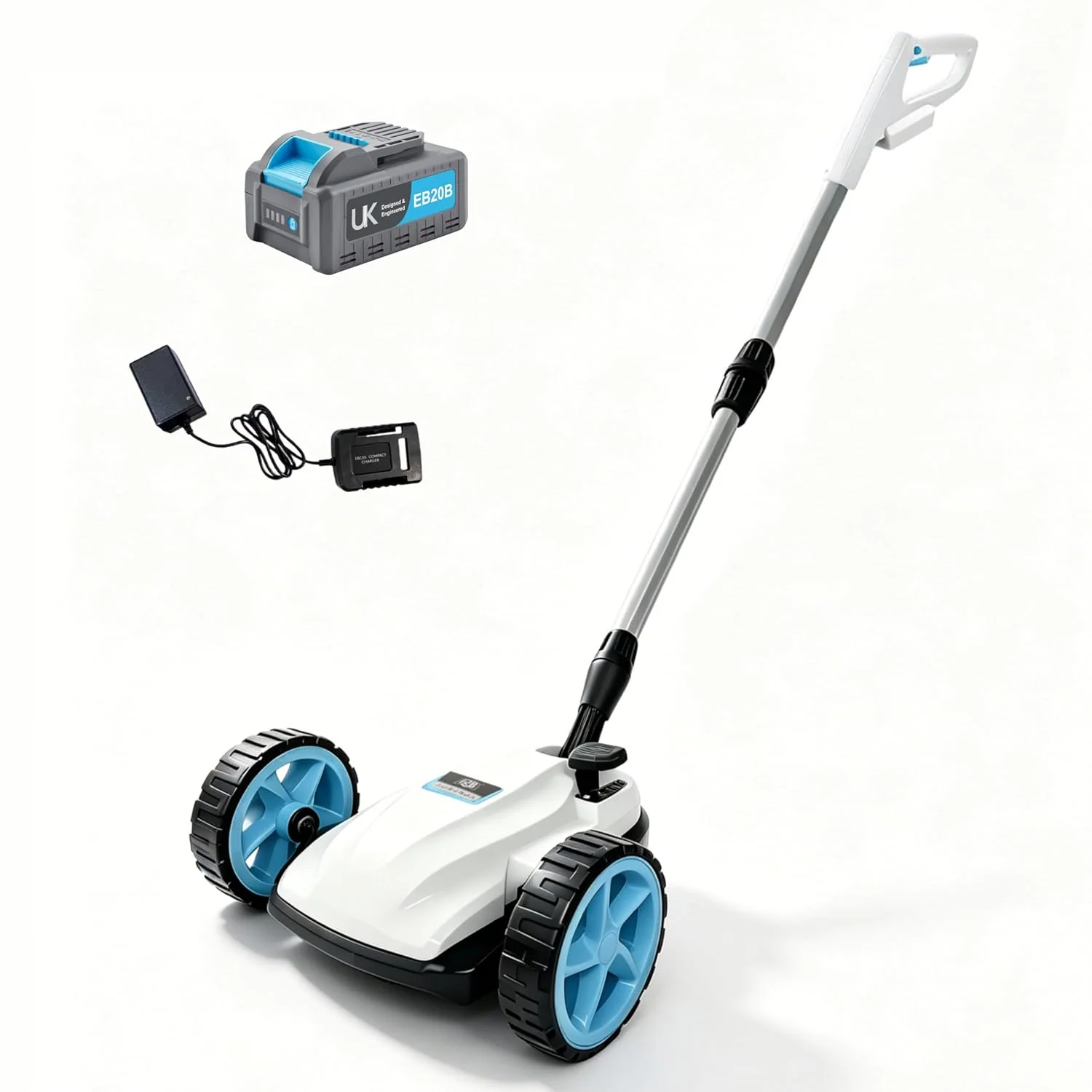 RB 40V 9" Mini Cordless Lawn Mower with Battery & Charger for Small Yards