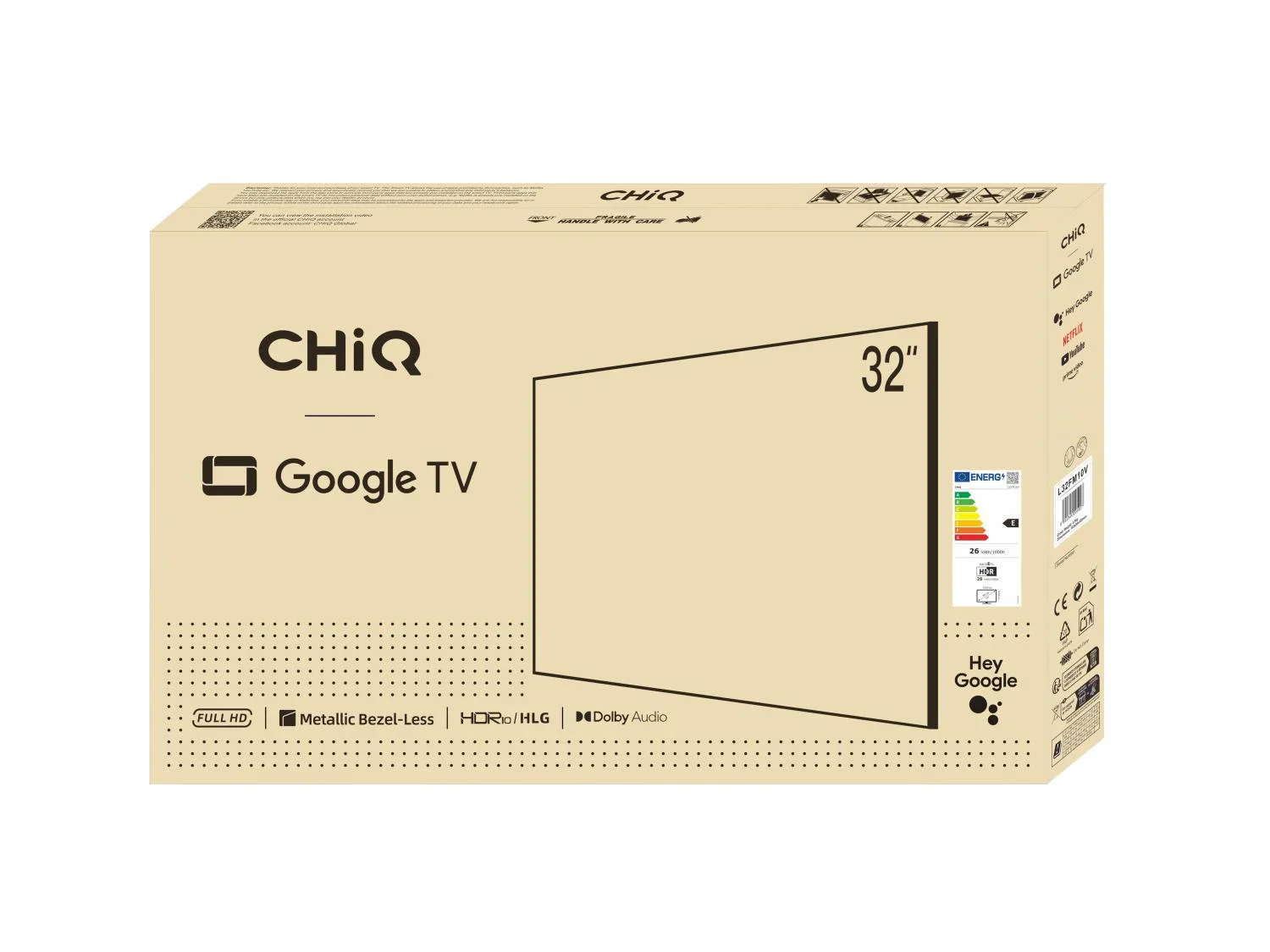 Chiq Smart TV FHD L32FM10V, 32 pouces (80 cm)