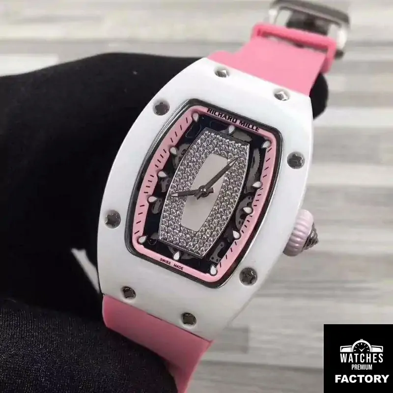 Richard Mille RM07 Ladies Pink Dial with Diamonds