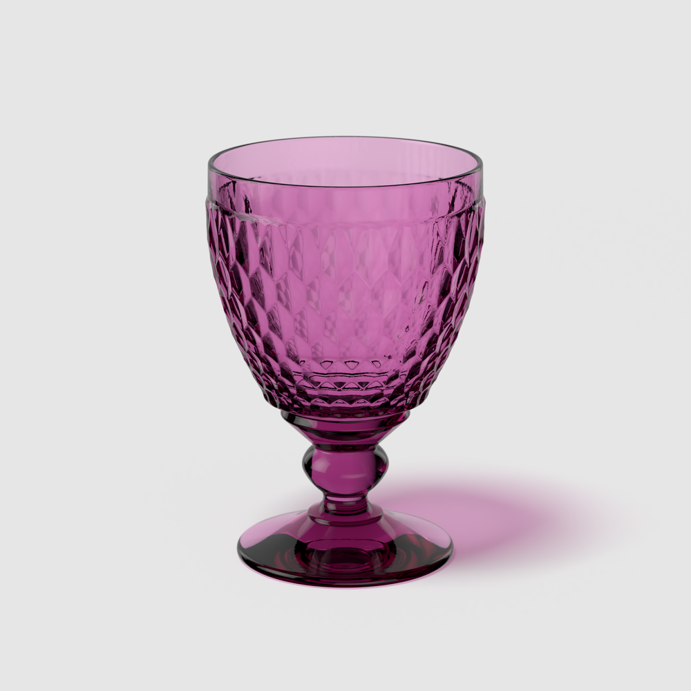 Boston Water glass - Purple, 8.5 oz, crystal glass