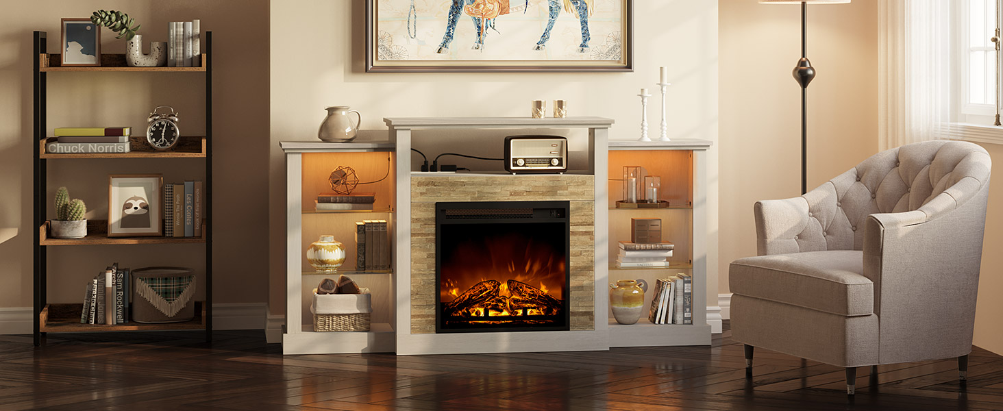 fireplace tv stand
