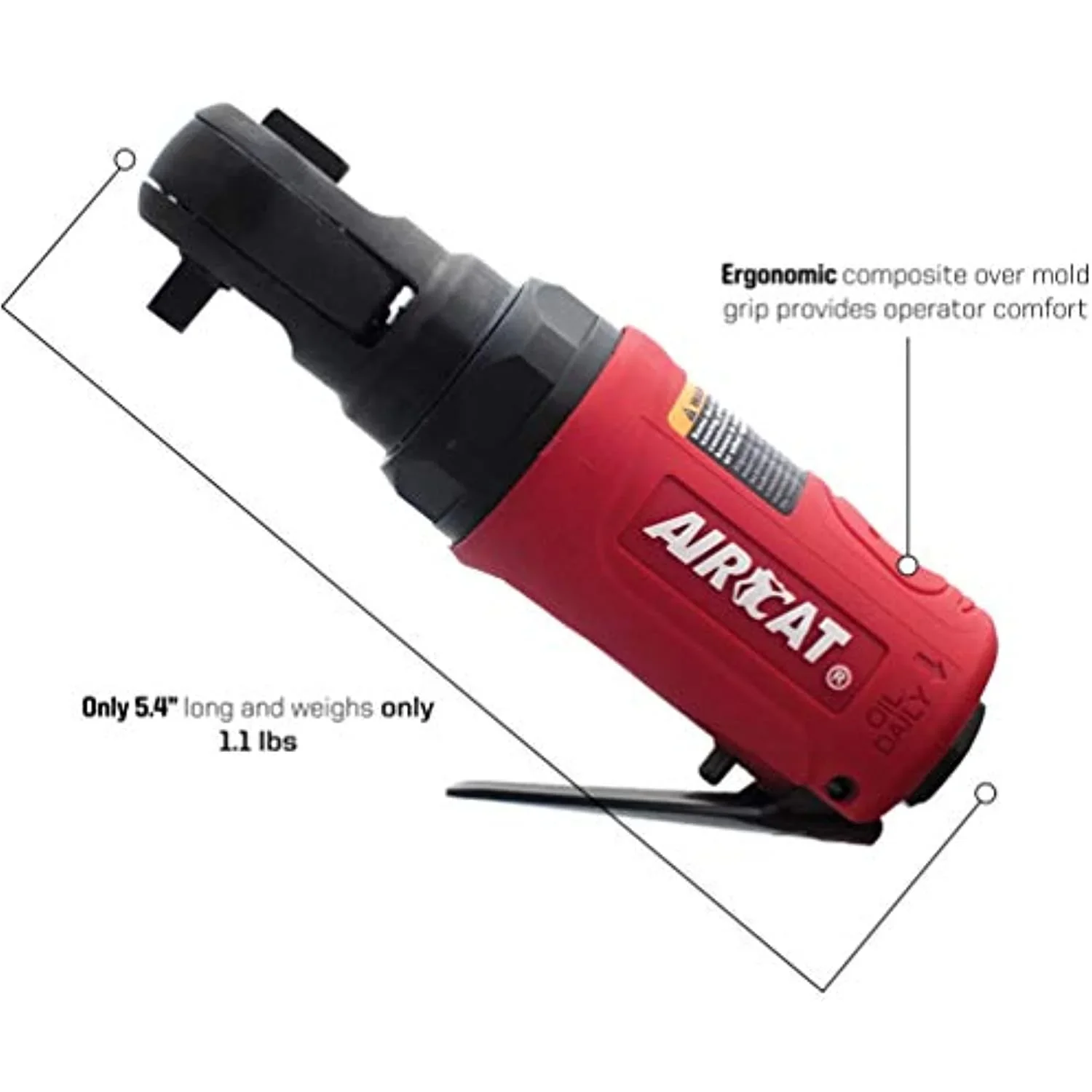 AirCat 1/4 Stubby Ratchet