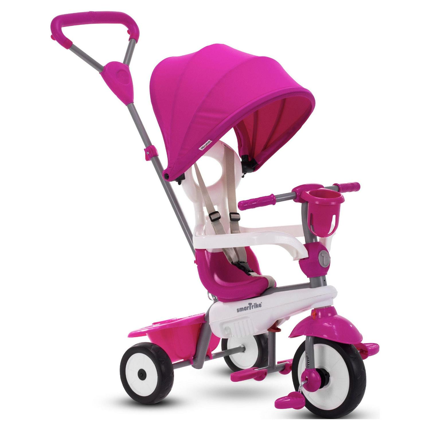 Smartrike Breeze Plus. 4 - in - 1 Toddler Tricycle 15M+ - Pink