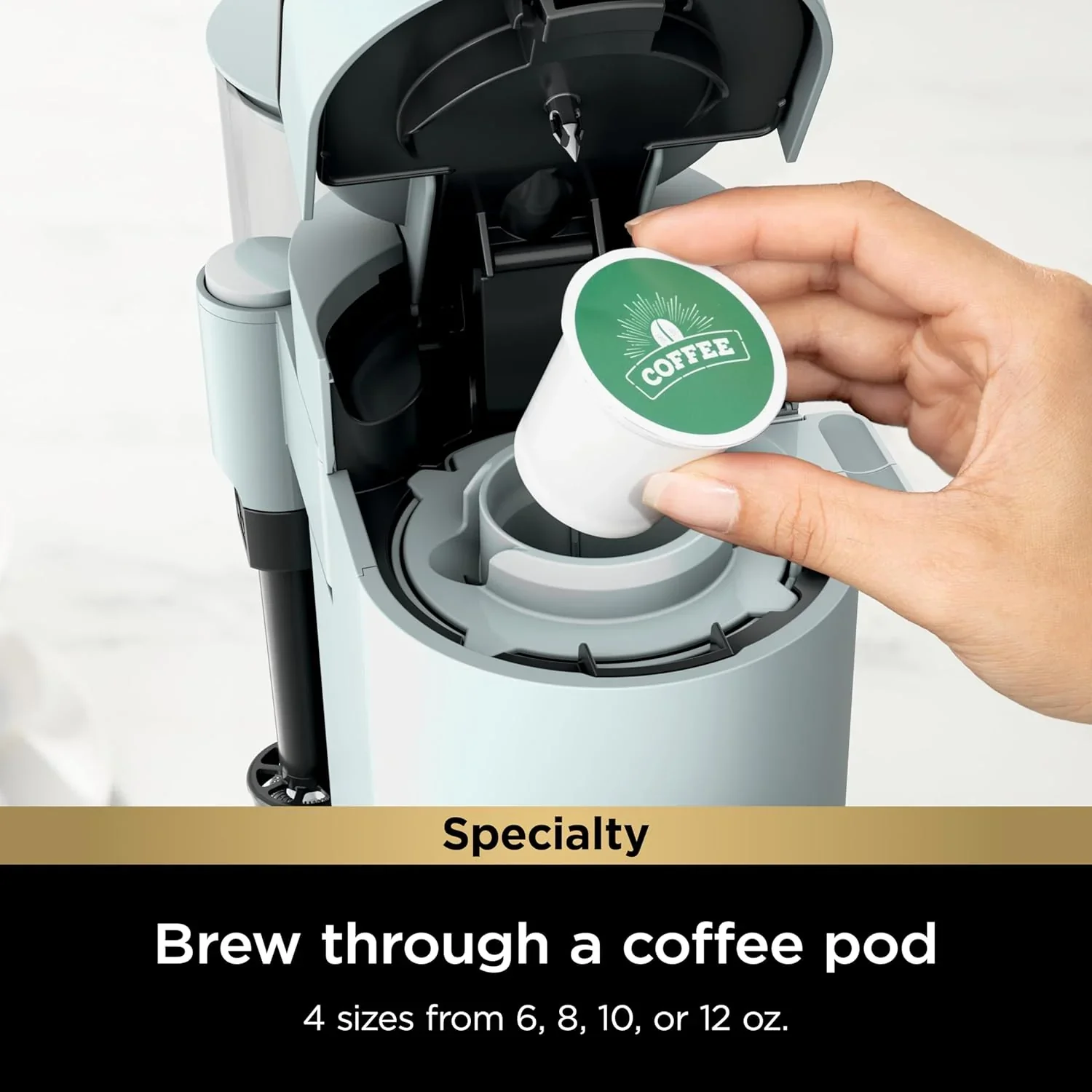 Cafetière Ninja à dosettes individuelles, compatible K-Cup, 4 méthodes d'infusion