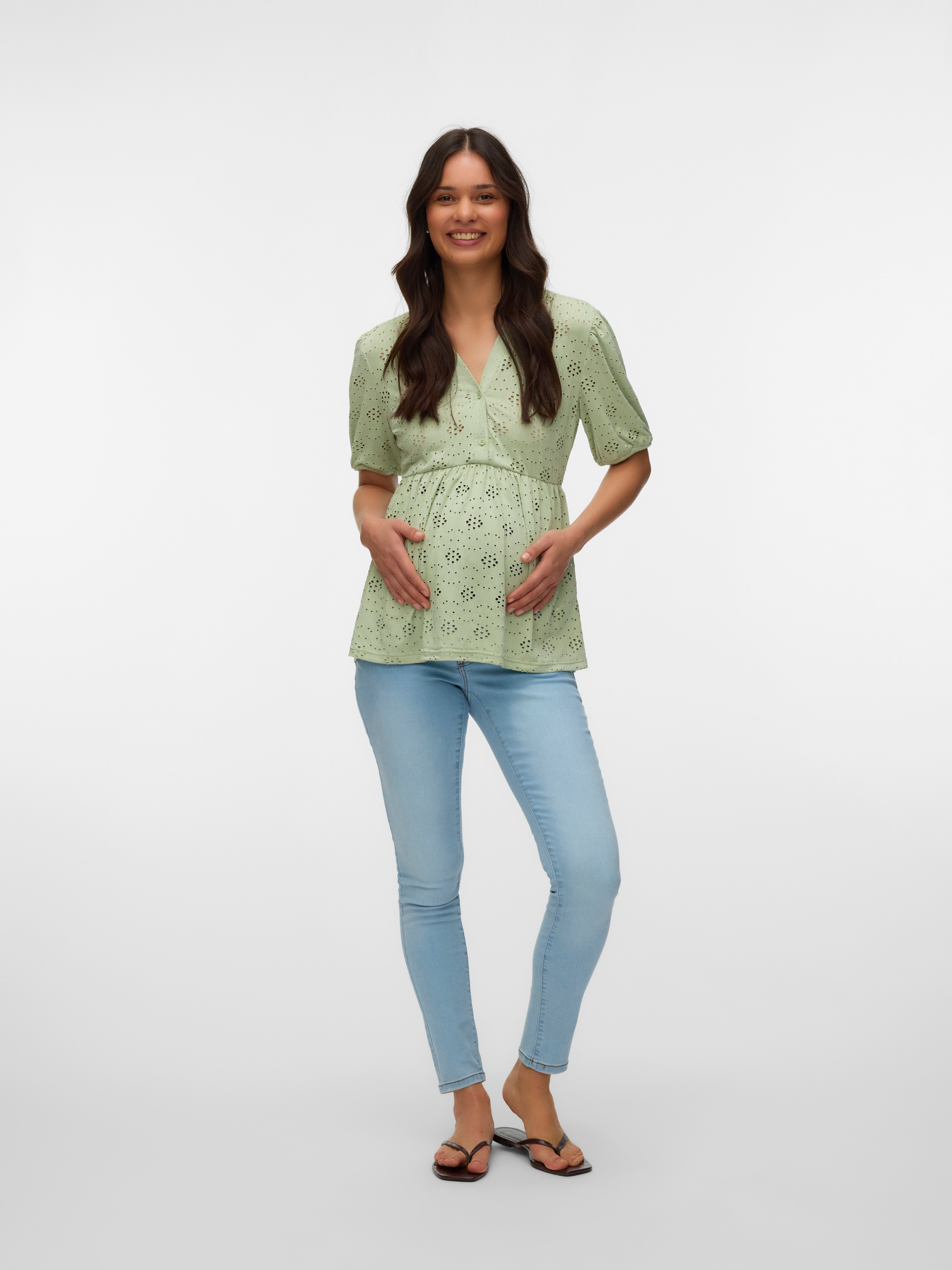 VERO MODA® Regular Fit China Collar Top