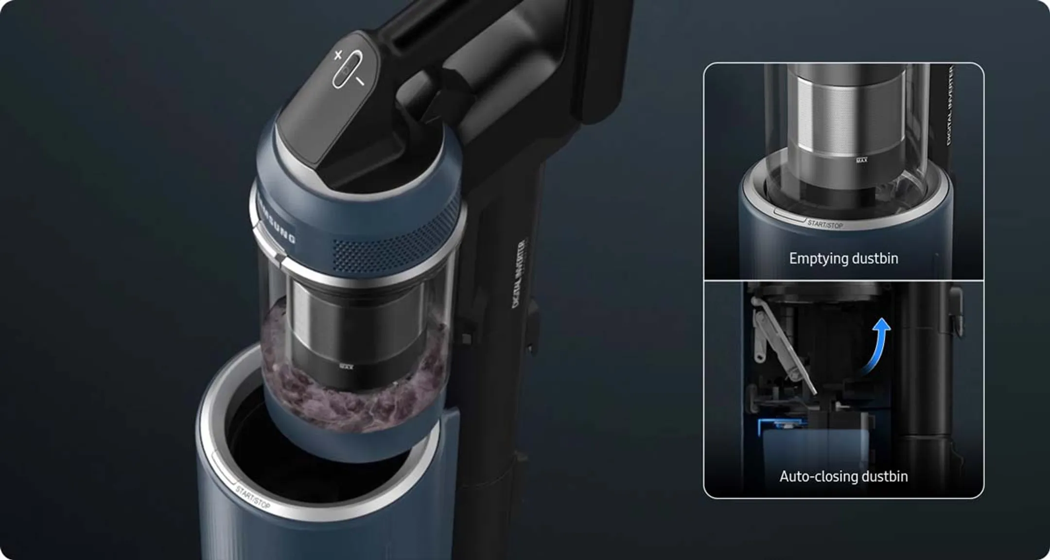 Samsung Steelstofzuiger Bespoke Jet Plus Midnight Blue VS20B95973B/WA