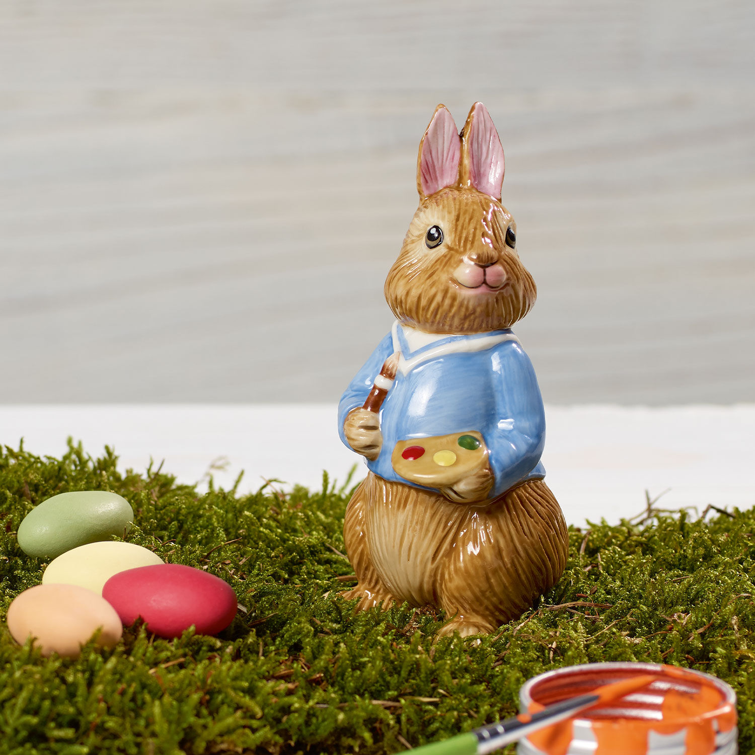 Bunny Tales Easter figurine - Multi-colored, 2'' x 2'' x 4.4'', porcelain