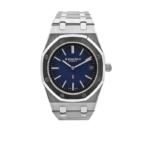 [Super Clone]Audemars Piguet Royal Oak Jumbo Extra-Thin, 39mm, Titanium, blue dial, 15202IP.OO.1240IP.01