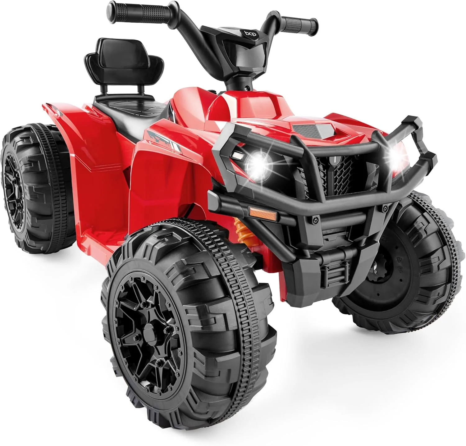 Quad électrique 12 V pour enfants Best Choice Products, véhicule tout-terrain à 4 roues avec audio Bluetooth, vitesse maximale de 3,9 km/h, pneus à crampons, phares LED et radio.
