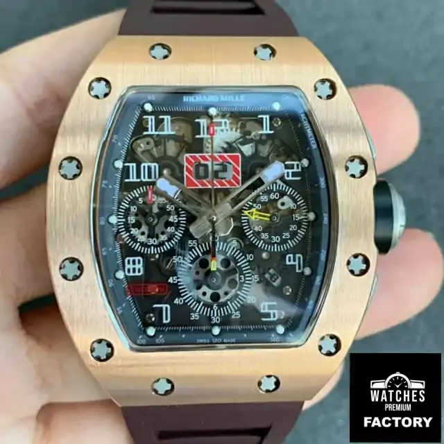 Richard Mille RM011 KV Factory Brown Strap
