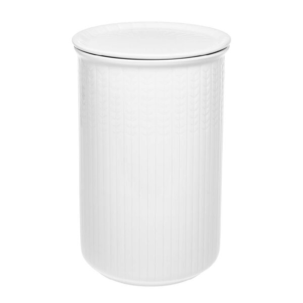 Swedish Grace krukke L 1,3L snø/hvit