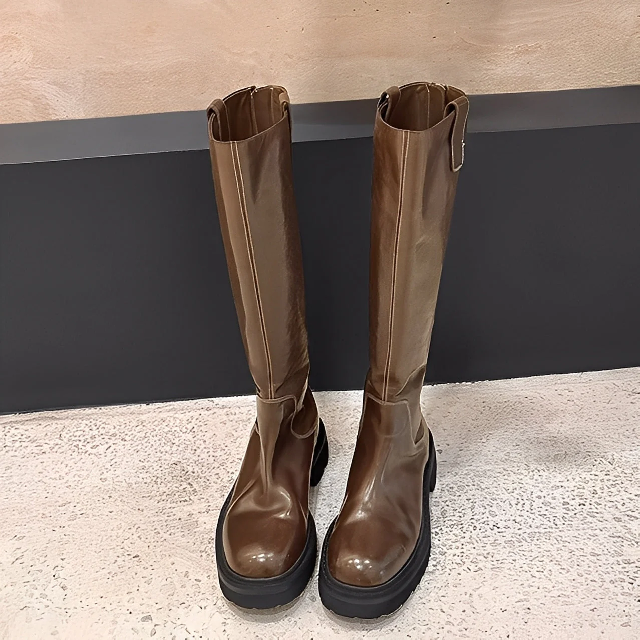 Christine - Bottes élégantes montant jusqu'aux genoux pour femmes