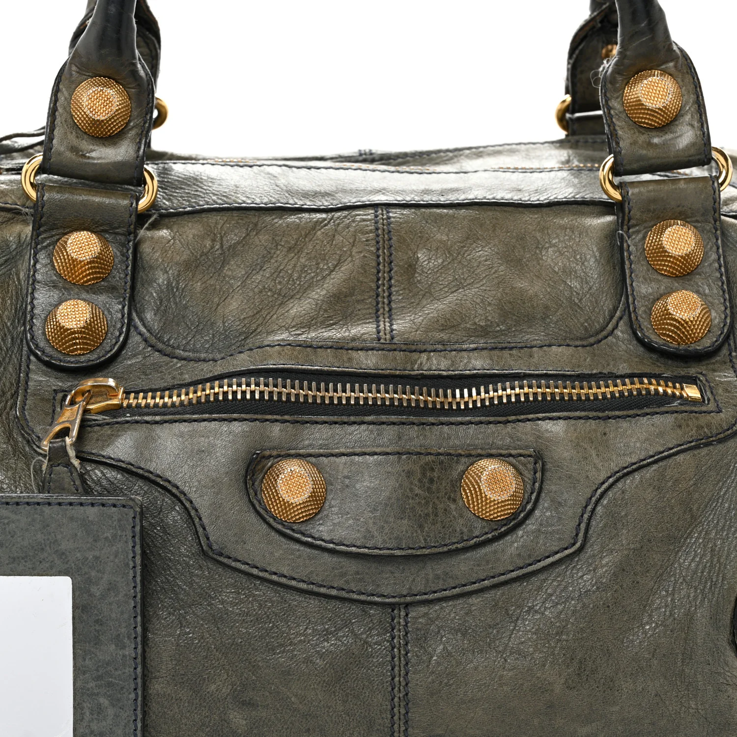 Agneau Giant 21 Gold Hardware Work Anthracite