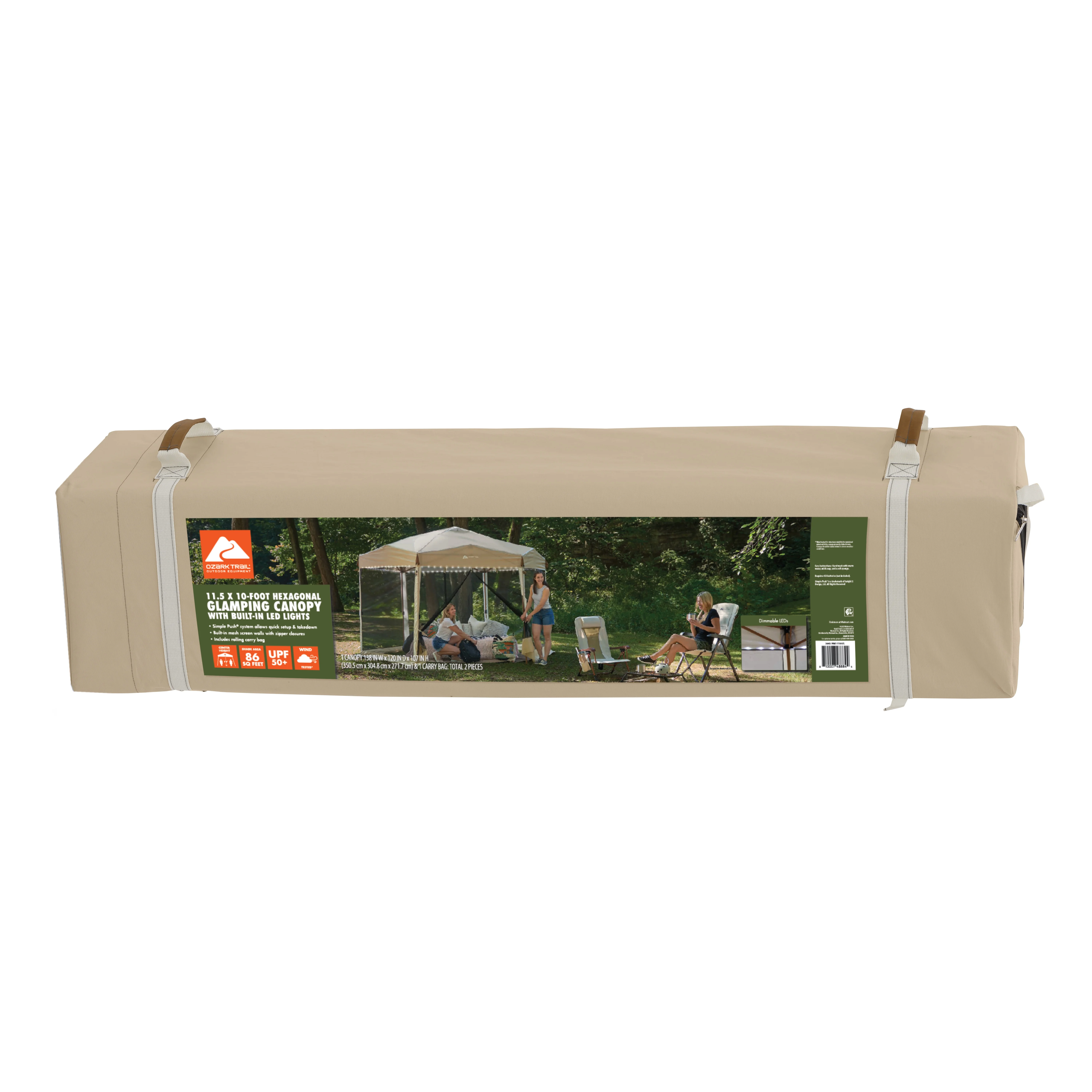12' x 10' Glamping Hexagon Lighted Canopy - Image 9