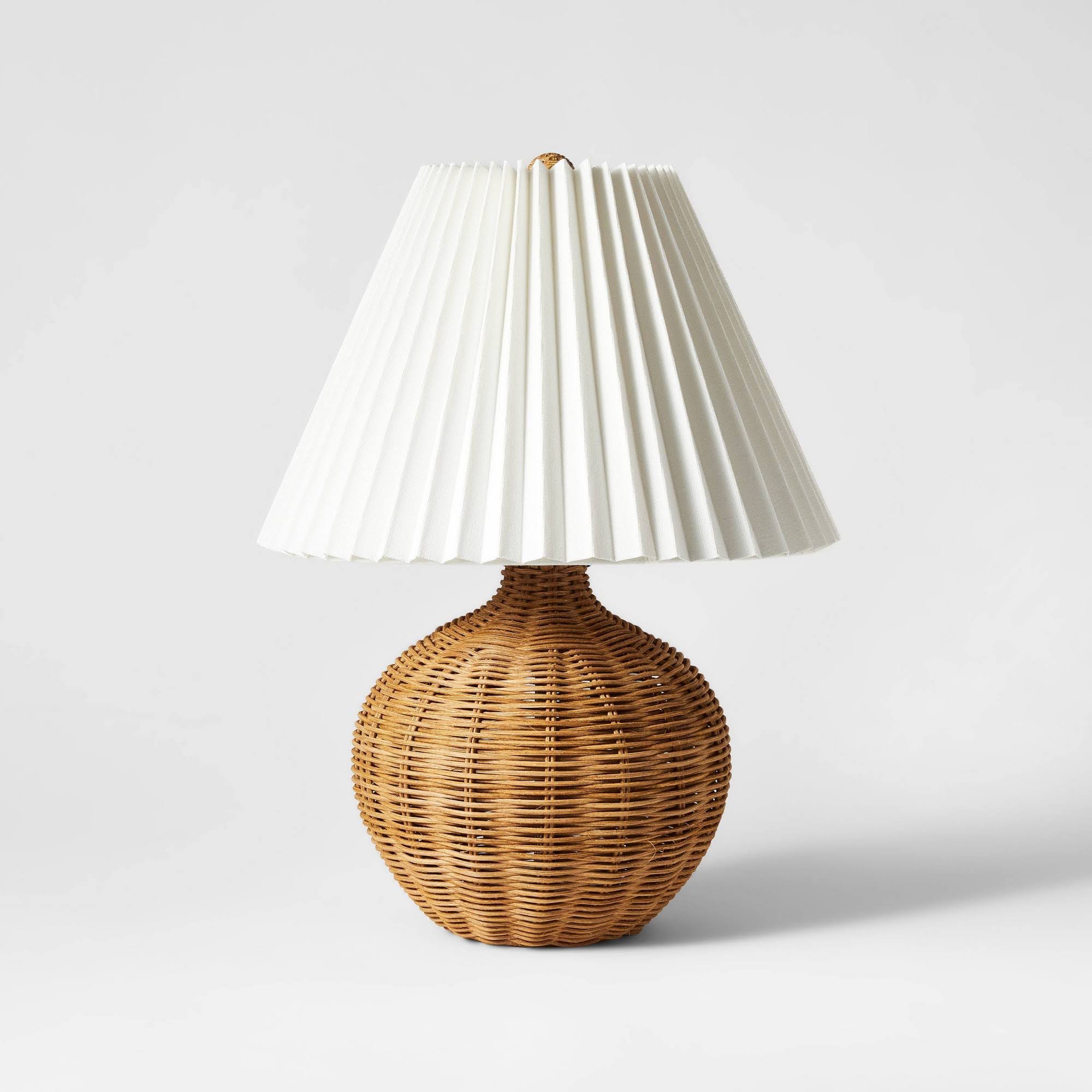 Natural Wicker Table Lamp Brown - Threshold Designed with Studio McGee