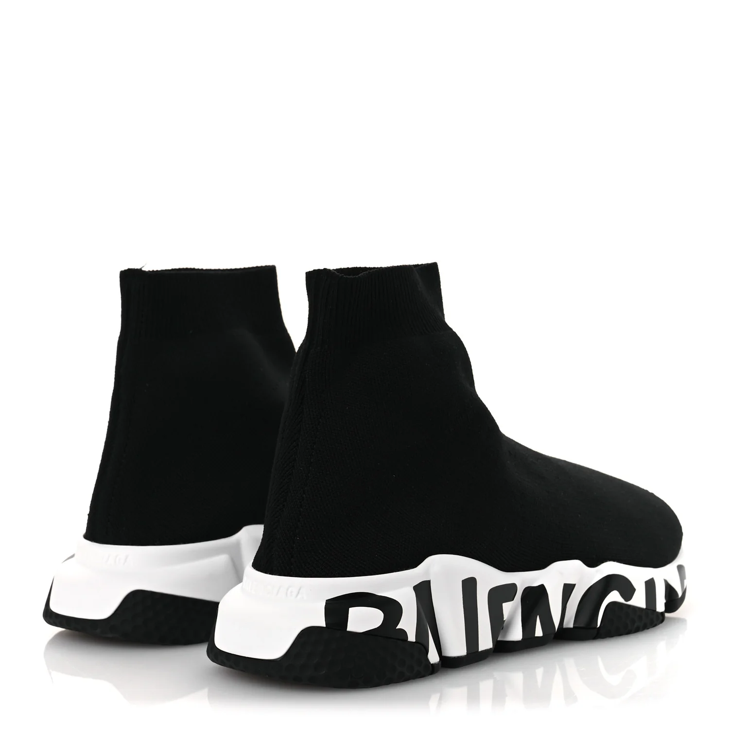 Neoprene Knit Womens Speed Graffiti Sneakers 40 Black White