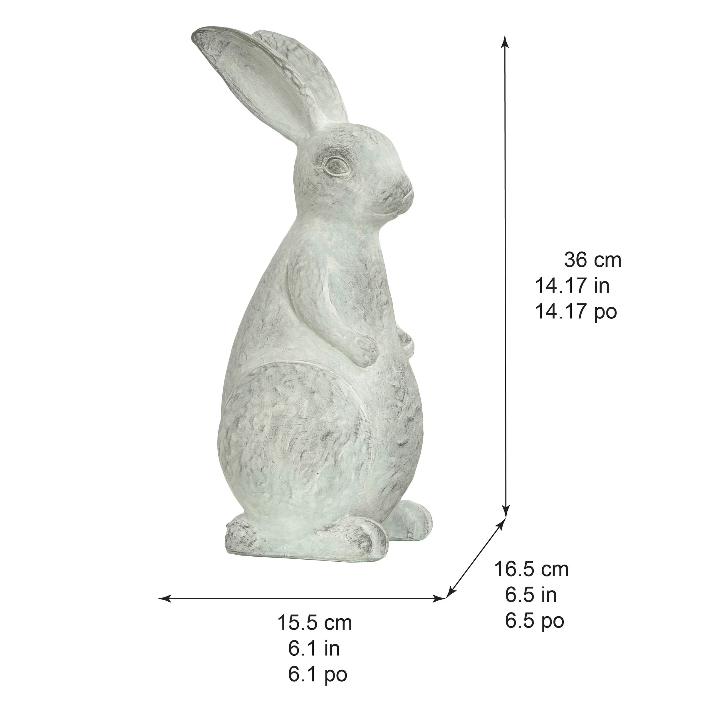Rabbit Garden Statues Set of Two