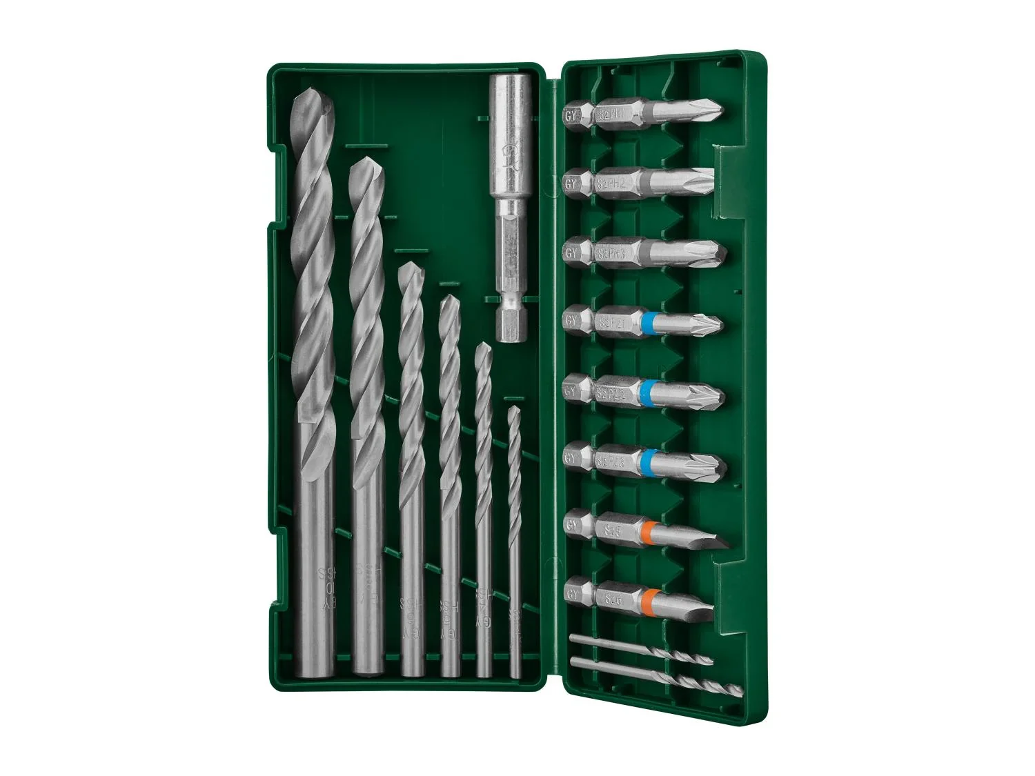 PARKSIDE Set perceuse-visseuse sans fil PABS 20-Li G8 + batterie + chargeur + accessoires, 20 V