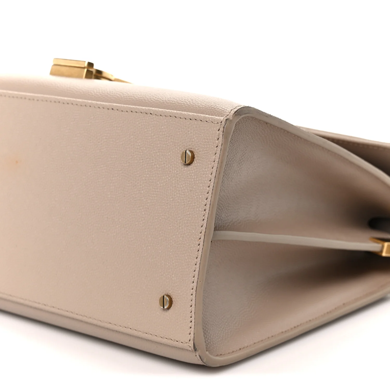Grain de Poudre Medium Classic Monogram Cassandra Top Handle Dark Beige