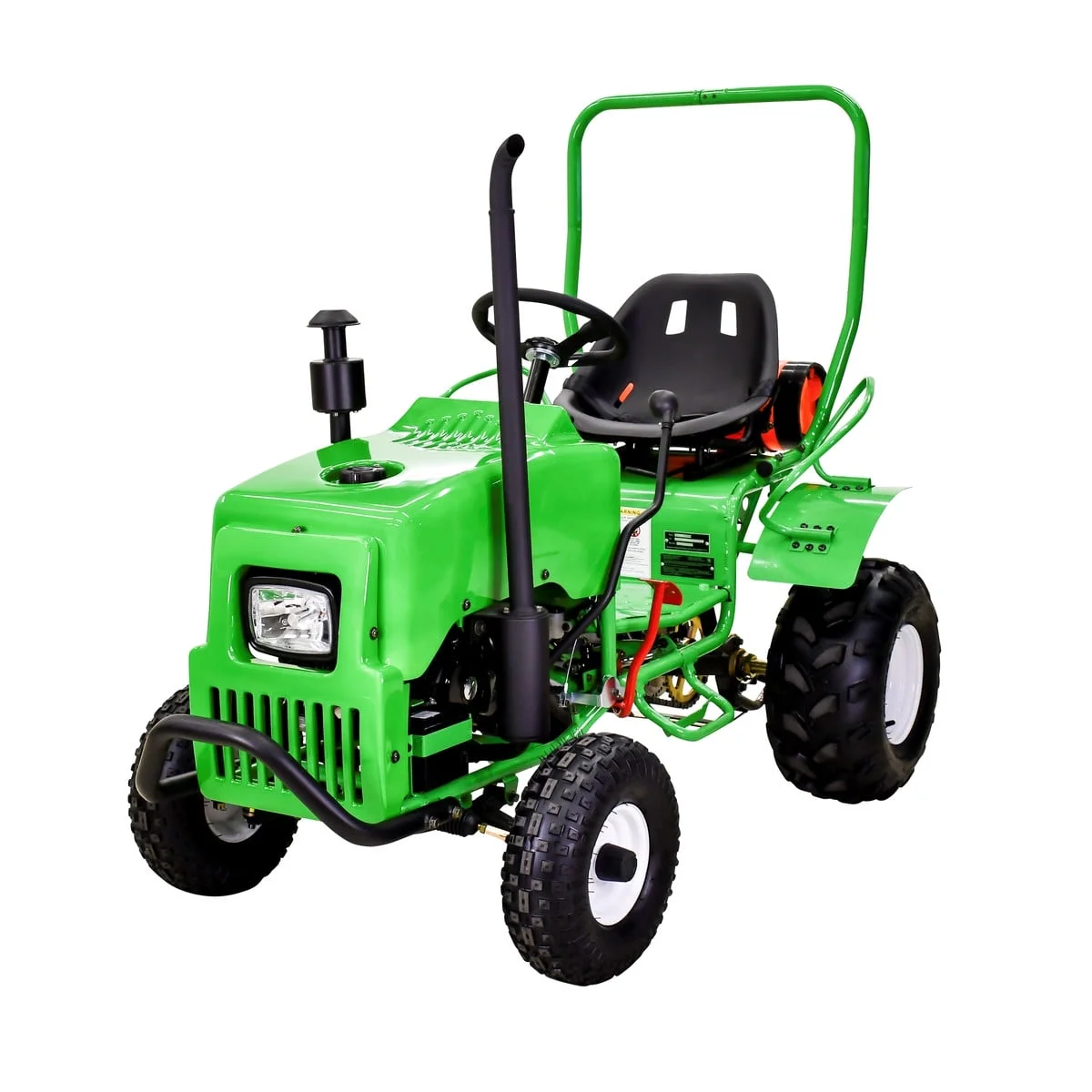 Mini Tractor 110cc 2WD Gas Go Kart �C Kids Youth Ride-On Utility Vehicle �C Green(Green) - Image 6