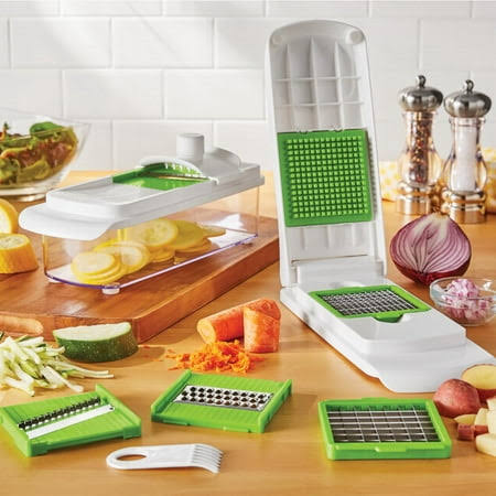 Mainstays 11pc Multi-function Nice Dicer and Mandoline Slicer, Green