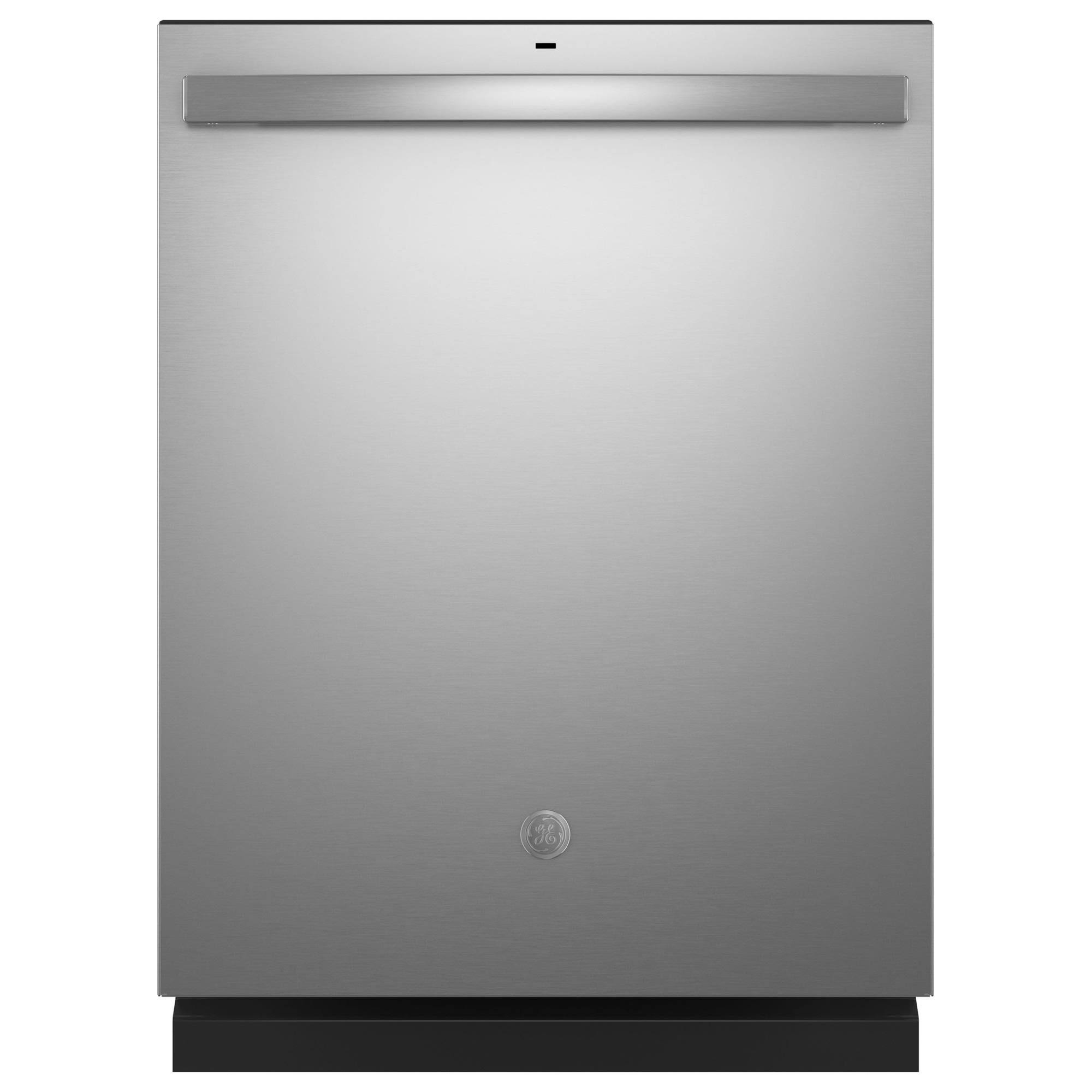 GE Top Control with Plastic Interior Dishwasher with Sanitize Cycle & Dry Boost Stainless Steel