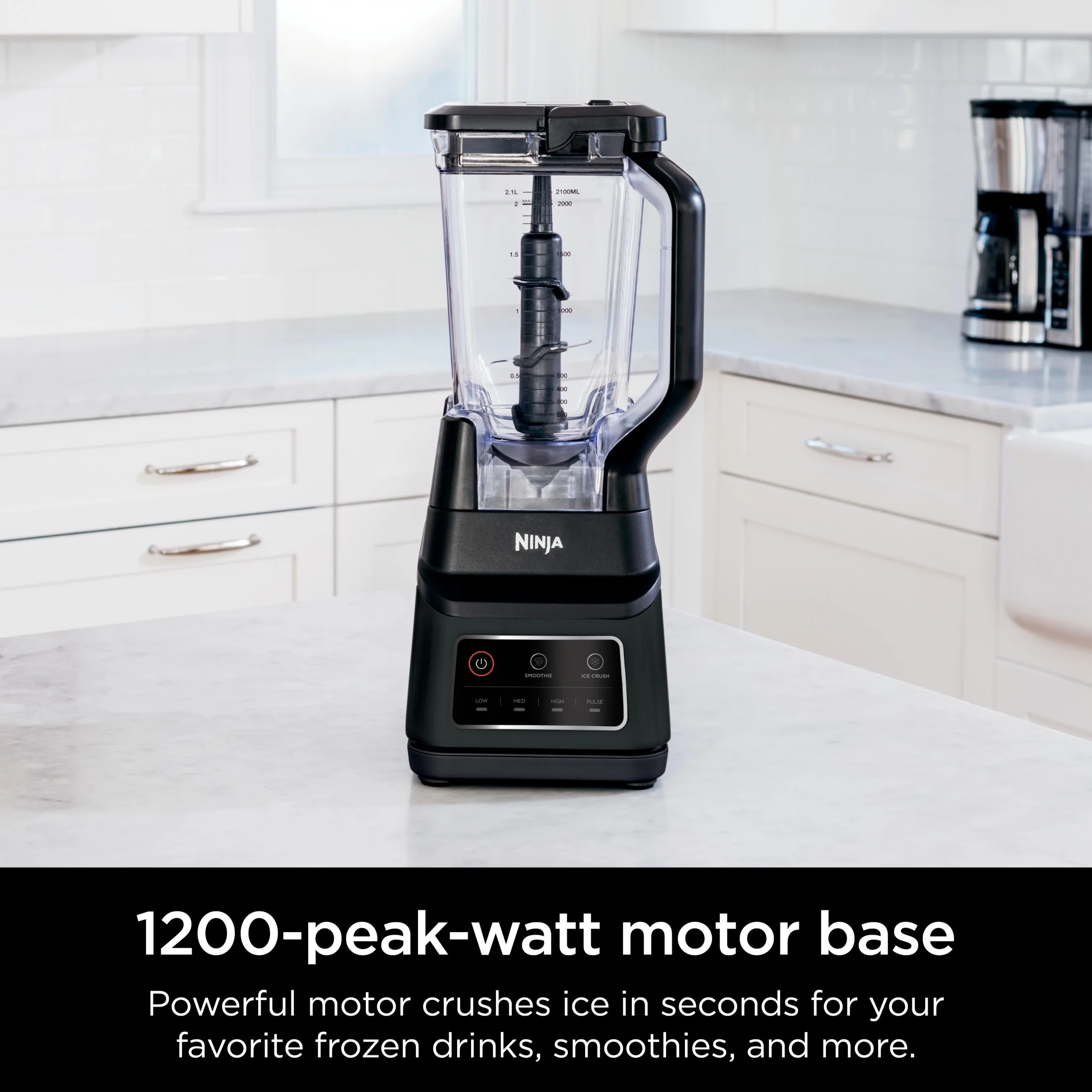Ninja Professional Plus Blender, 2 Auto - IQ Programs for Smoothies, Frozen Drinks, 1200 W, 72 oz* Total Crushing Pitcher, Black, BN700