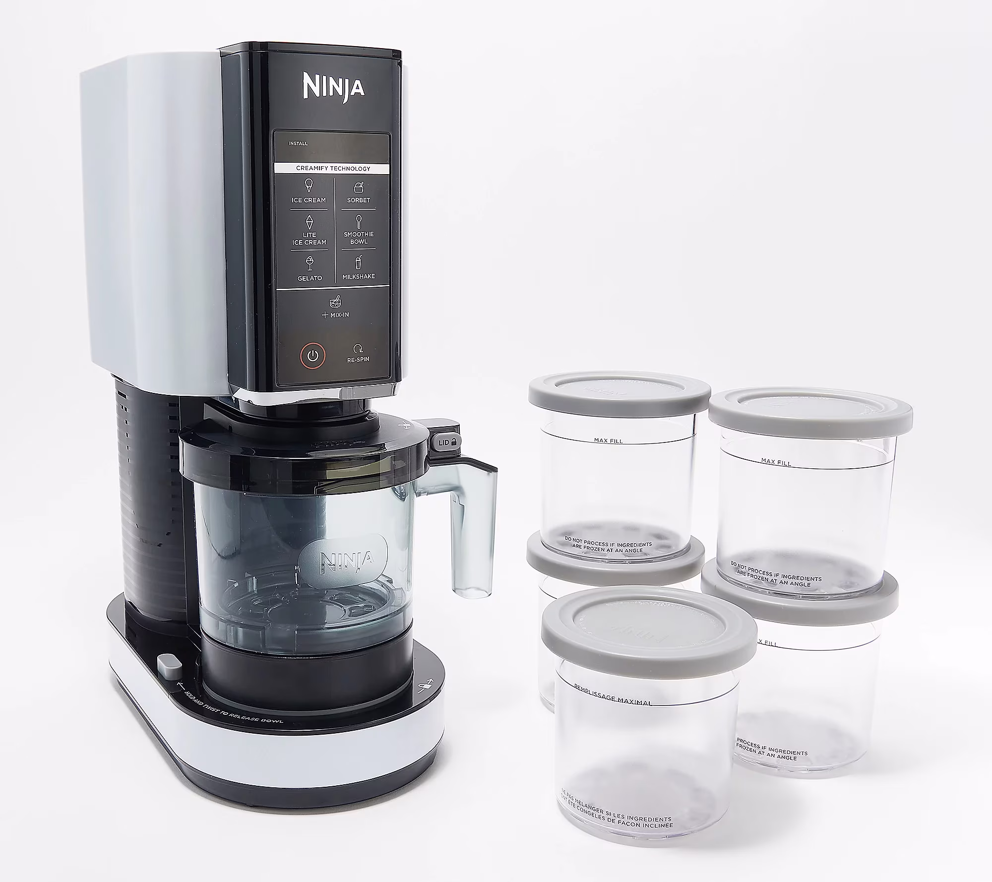 K55255 CREAMi 7-in-1 Frozen Treat Maker w/ Extra Pints