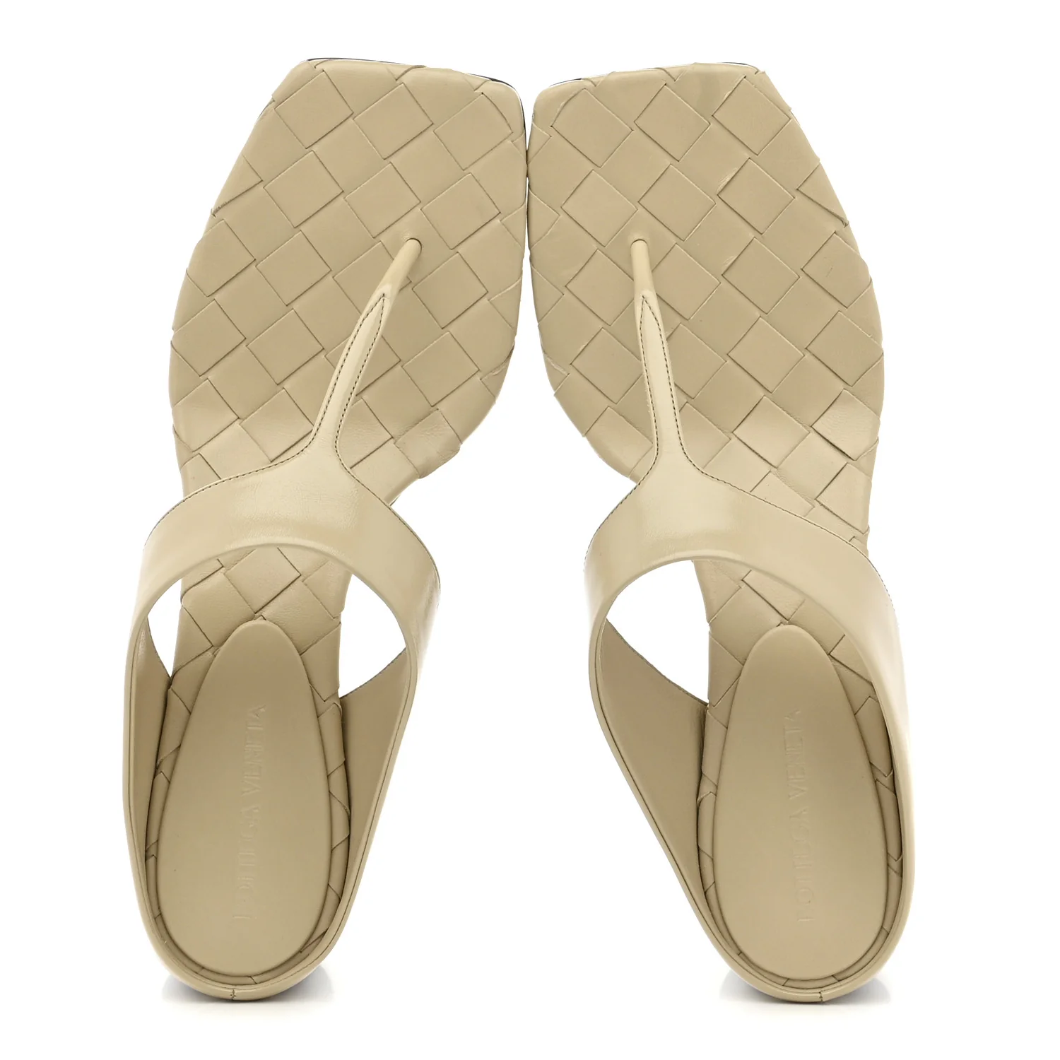 Cushion Lux Marella Thong Sandals 39.5 Light Butterscotch