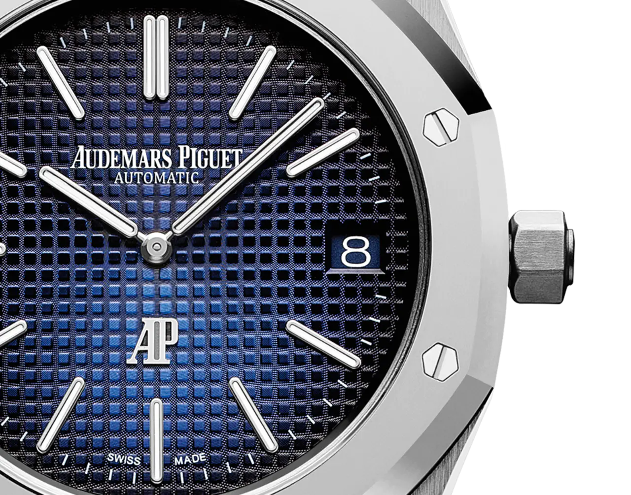 【Super Clone】Audemars Piguet Royal Oak 39mm Smoked Blue Dial Titanium 15202IP.OO.1240IP.01