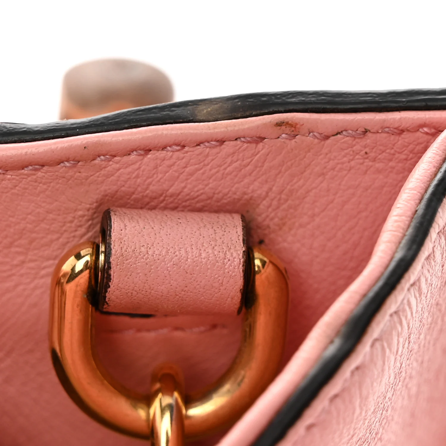 Wonka Grain Calfskin Mini Diana Tote Bag Wild Rose Fuxia Fluo