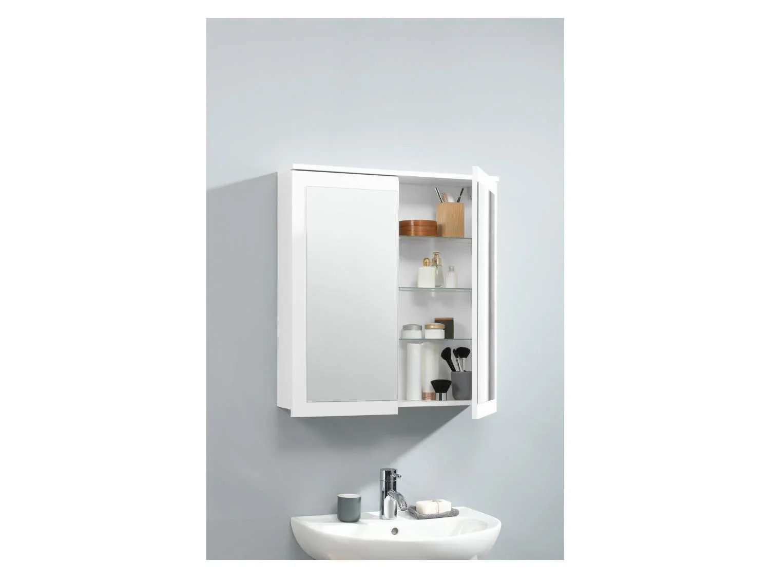 LIVARNO home Armoire de toilette + meuble sous-vasque Basel