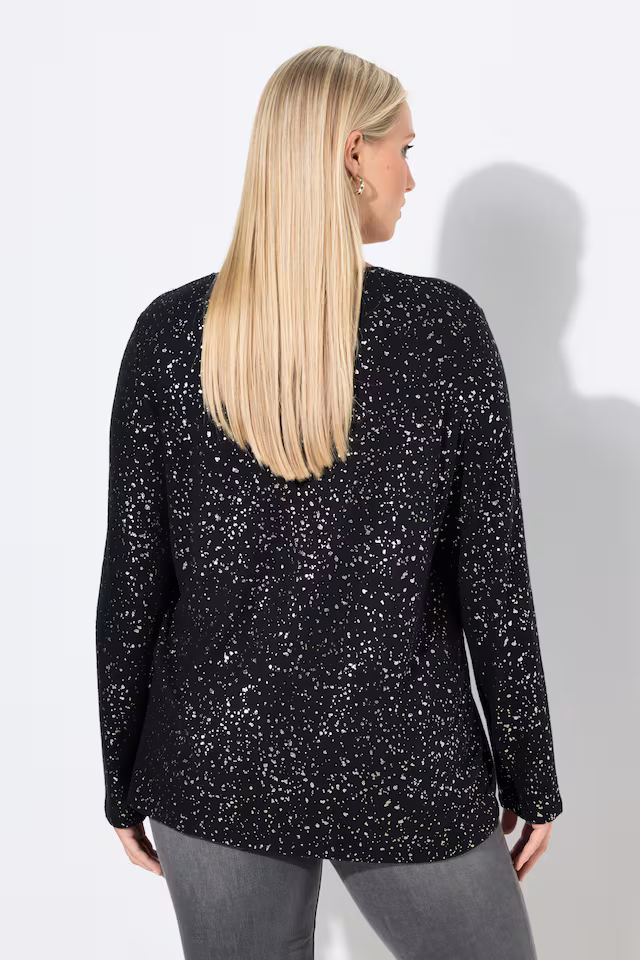 Metallic Snowflake Sweatshirt