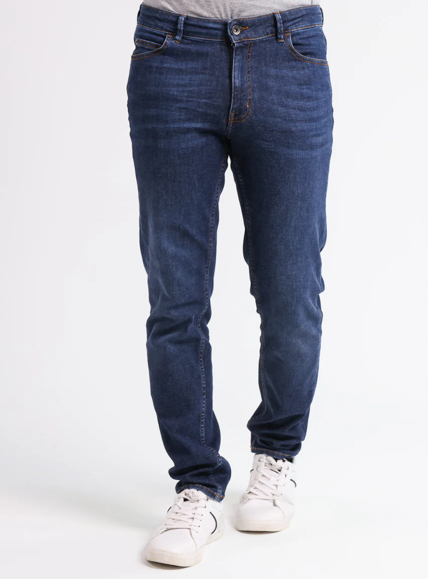 Jean homme en coton  Bleu Brut