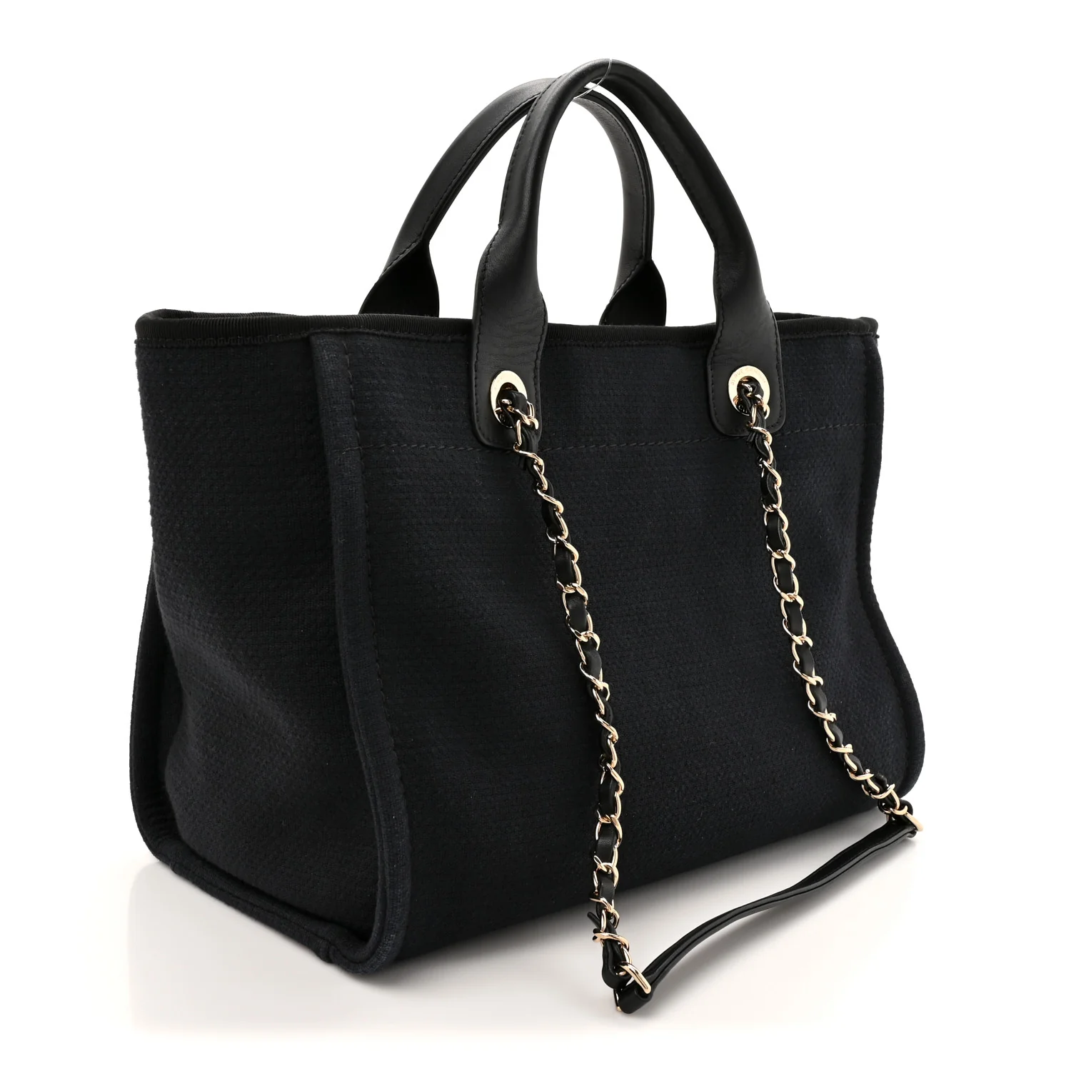 Mixed Fibers Small Deauville Tote Black