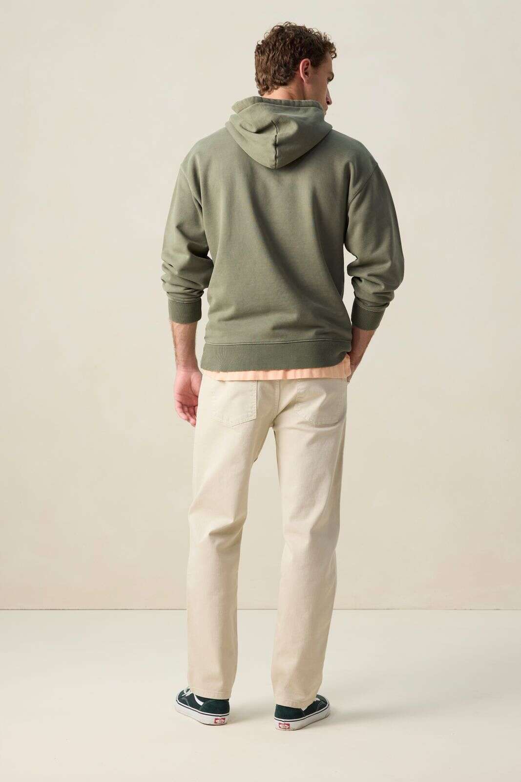 Groene hoodie met embroidery