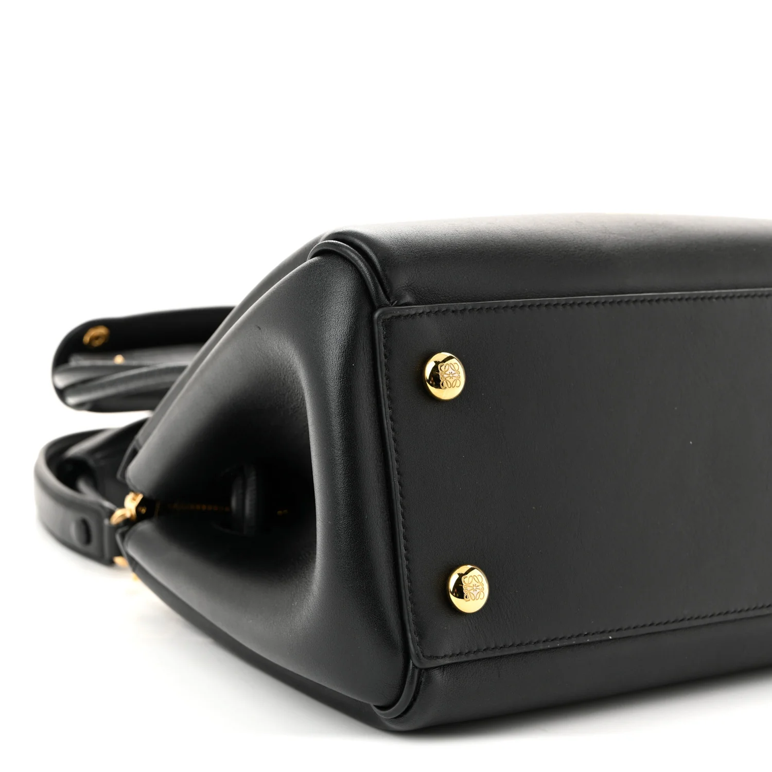Supple Calfskin Small Madrid Bag Black