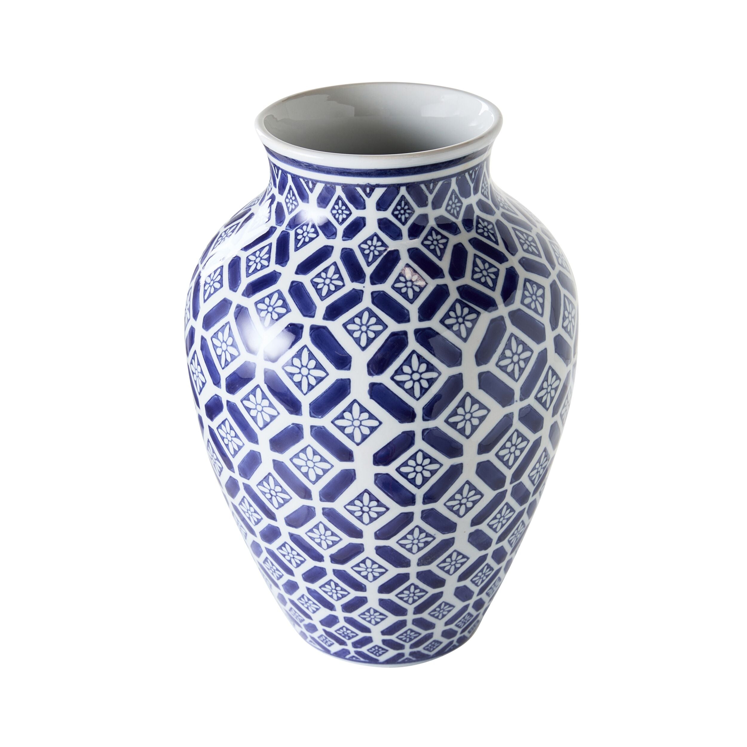 Celadon Daisy Tile Bouquet Vase