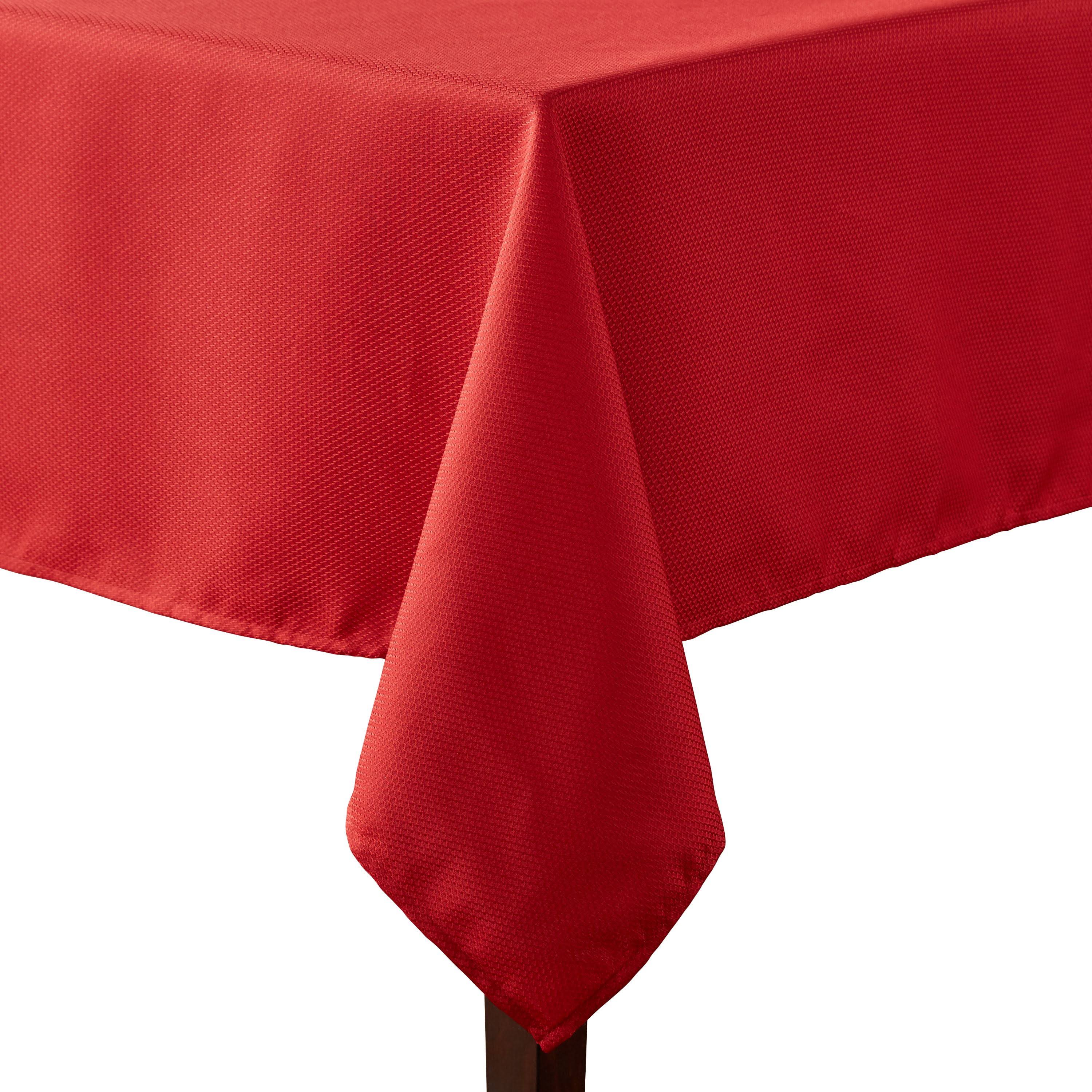 Mainstays 52 inch x 70 inch Fraser Red Tablecloth